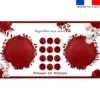 Coupon 135x74 cm pour couverture mensuelle jumeaux personnalisée - Souris aquarelle