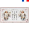 Coupon 135x74 cm pour couverture mensuelle jumeaux motif mouton des rêves