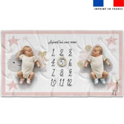 Coupon 135x74 cm pour couverture mensuelle jumeaux motif mouton des rêves