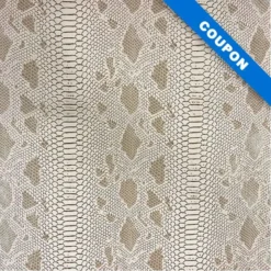 Coupon 50x68cm - Simili cuir dragon beige