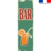 Coupon 45x150 cm tissu imperméable motif cocktail pour transat