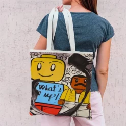 Coupon 45x45 cm - What' s up ! - Création Anne-Sophie Dozoul
