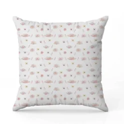 Couronne de fleurs aquarelle - Fond blanc
