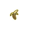 Écusson brodé banane à sequins jaune