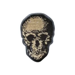 Écusson "Tête de mort strass" thermocollant