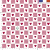 Damier de coeurs alsaciens - Fond blanc - Création Andréa Leonelli