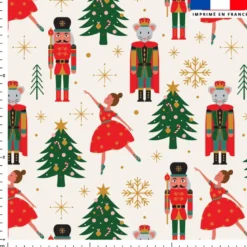 Danseuse de Noel - Fond beige