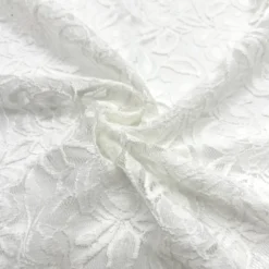 Dentelle blanc cassé motif fleur