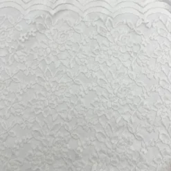 Dentelle blanc cassé motif floral