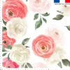 Dessin aquarelle roses - Fond blanc