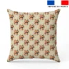 Dessin enfant en voiturette vintage - Fond beige