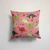Dino wild friend et coeurs - Fond rouge clair