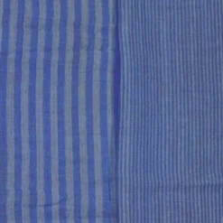 Double gaze à rayures bleues et bleu ciel