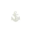 Ecusson blason thermocollant ancre marine blanche