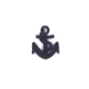 Ecusson blason thermocollant ancre marine bleue