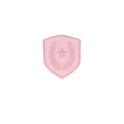 Ecusson blason thermocollant étoile et laurier rose