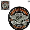 Ecusson brodé thermocollant moto route 66