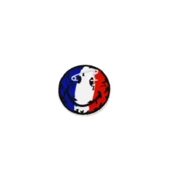 Ecusson smiley drapeau france