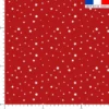 Etoiles blanches - Fond rouge cerise