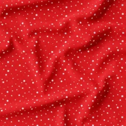 Etoiles blanches - Fond rouge cerise