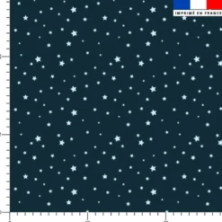 Etoiles bleu glacé - Fond bleu foncé