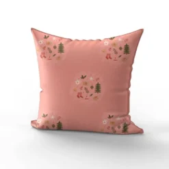 Fantaisie de Noël - Fond rose saumon