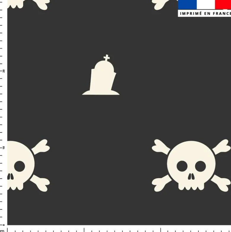 Fantôme écru - Fond noir