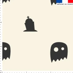 Fantôme noir - Fond écru