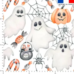 Fantômes halloween aquarelle - Fond blanc