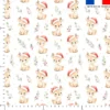 Faon bonnet de Noël - Fond blanc