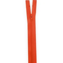 Fermeture 50 cm non séparable col 053 rouge orangé