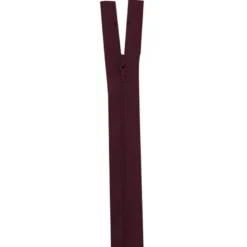 Fermeture 50 cm non séparable col 048 lie de vin