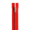 Fermeture en métal argent 20 cm col 820 rouge