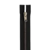 Fermeture en métal argent 20 cm col 580 noir