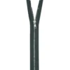 Fermeture en métal argent 55 cm col 156 anthracite