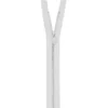 Fermeture en métal argent 70 cm col 501 blanc