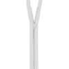 Fermeture en métal argent 16 cm col 501 blanc