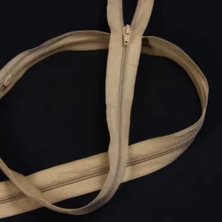 Fermeture à glissière au mètre beige