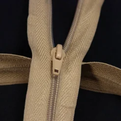 Fermeture à glissière au mètre beige