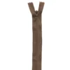 Fermeture à glissière invisible 60 cm col 568 marron