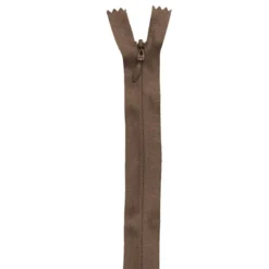 Fermeture à glissière invisible 60 cm col 568 marron
