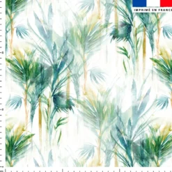 Feuillage tropical - Fond blanc