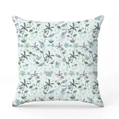 Flamant coco gris - Fond bleu - Création Lili Bambou Design
