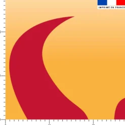 Flammes rouges dégradé orange - Fond blanc
