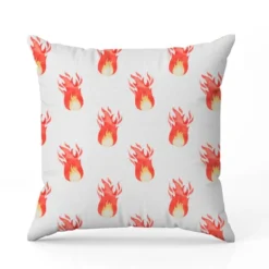 Flammes rouges - Fond blanc
