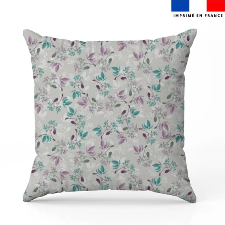 Fleur air de printemps - Fond gris - Création Lili Bambou Design