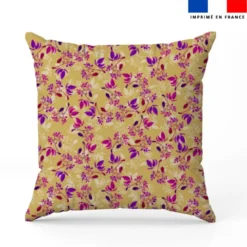 Fleur air de printemps - Fond ocre - Création Lili Bambou Design