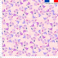 Fleur air de printemps - Fond rose - Création Lili Bambou Design