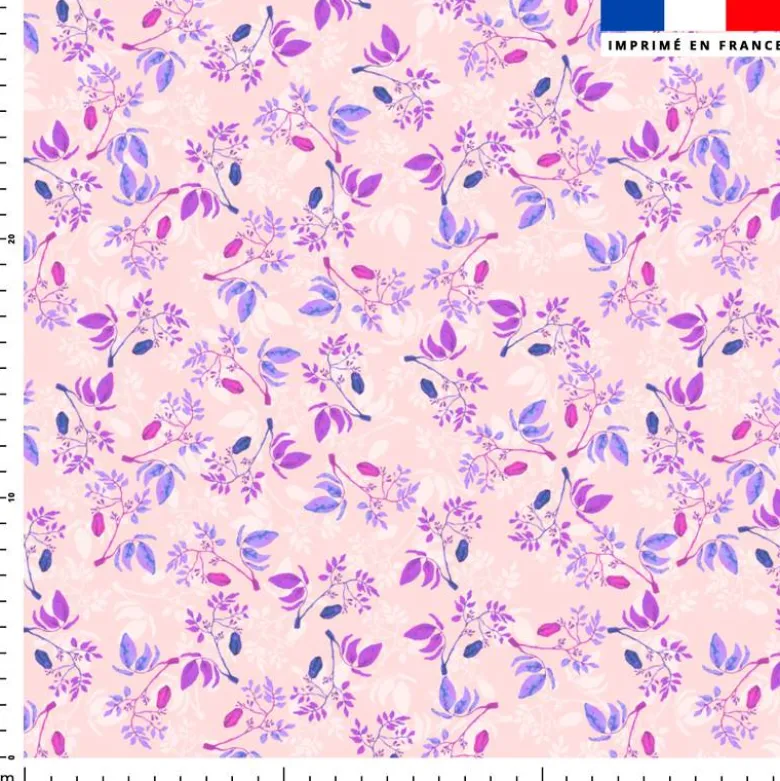 Fleur air de printemps - Fond rose - Création Lili Bambou Design