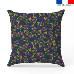 Fleur air de printemps - Fond vert foncé - Création Lili Bambou Design